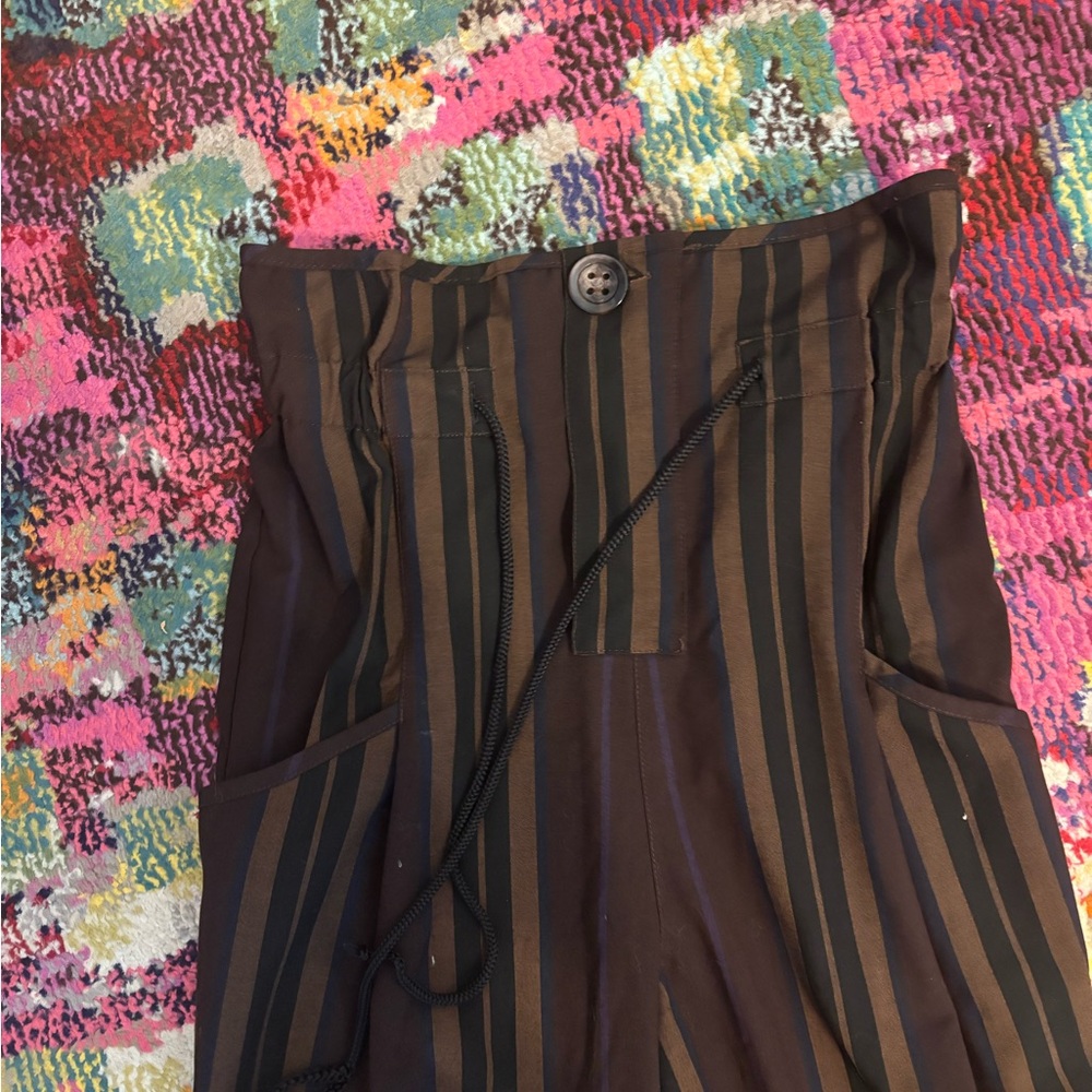 Striped Drawstring Pants - Picture 4 of 6
